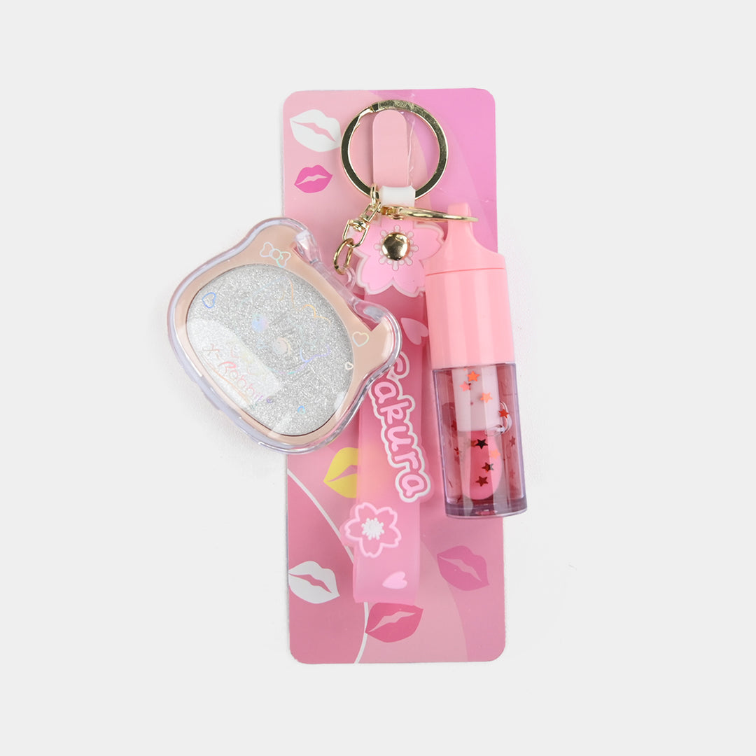 Highlighter Lip Gloss Keychain