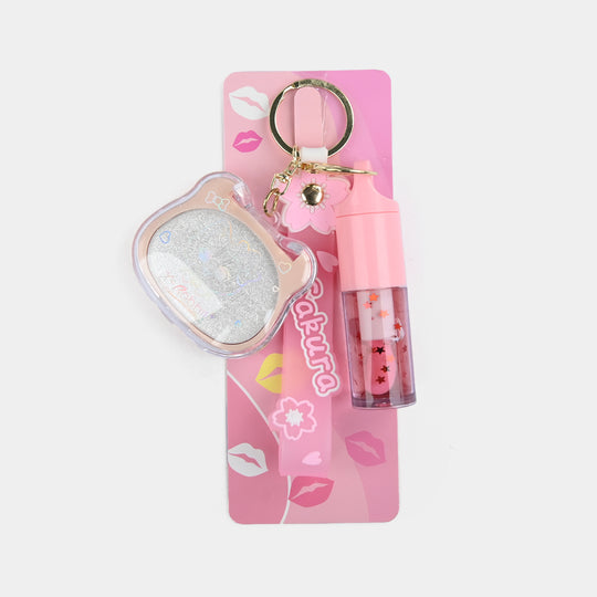 Highlighter Lip Gloss Keychain
