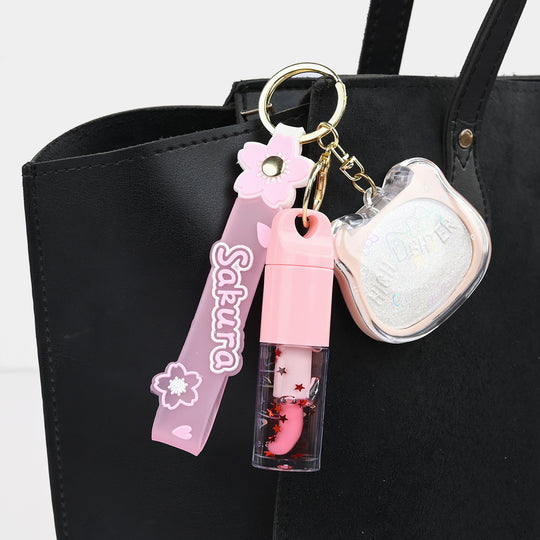 Highlighter Lip Gloss Keychain