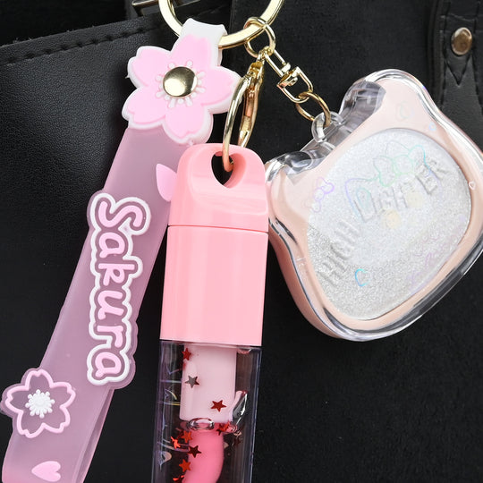 Highlighter Lip Gloss Keychain