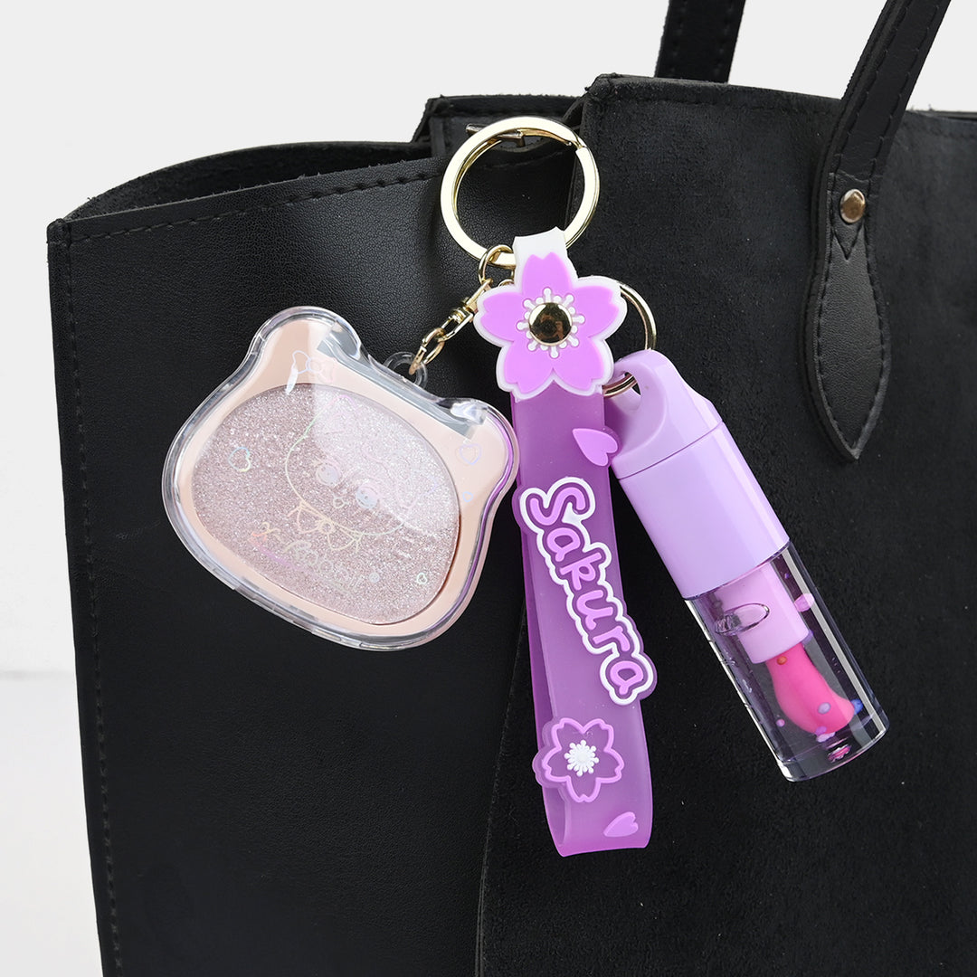 Highlighter Lip Gloss Keychain