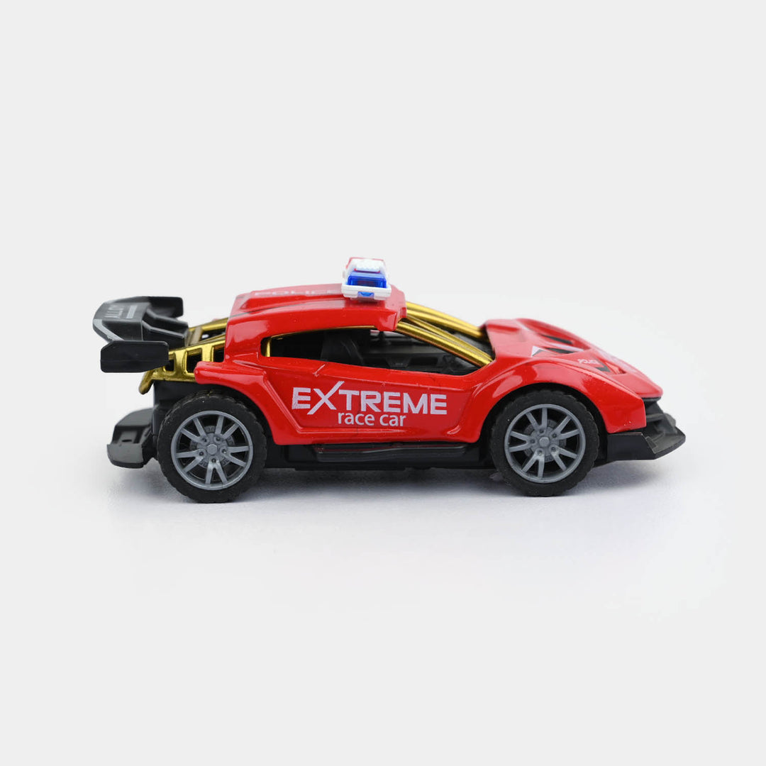 Alloy Pull-Back Racing Police Car