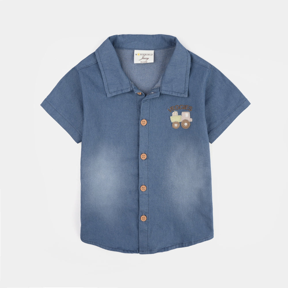 Infant Boys Jersey/Terry 3Pc Suit 287-031-BLUE