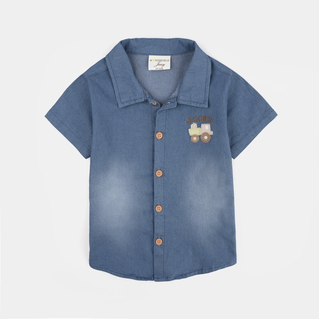 Infant Boys Jersey/Terry 3Pc Suit 287-031-BLUE