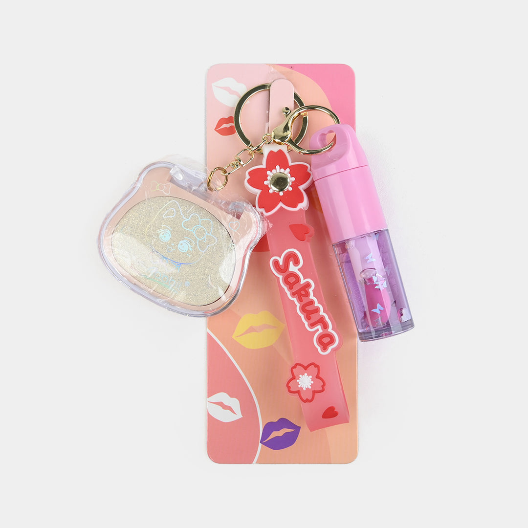 Highlighter Lip Gloss Keychain