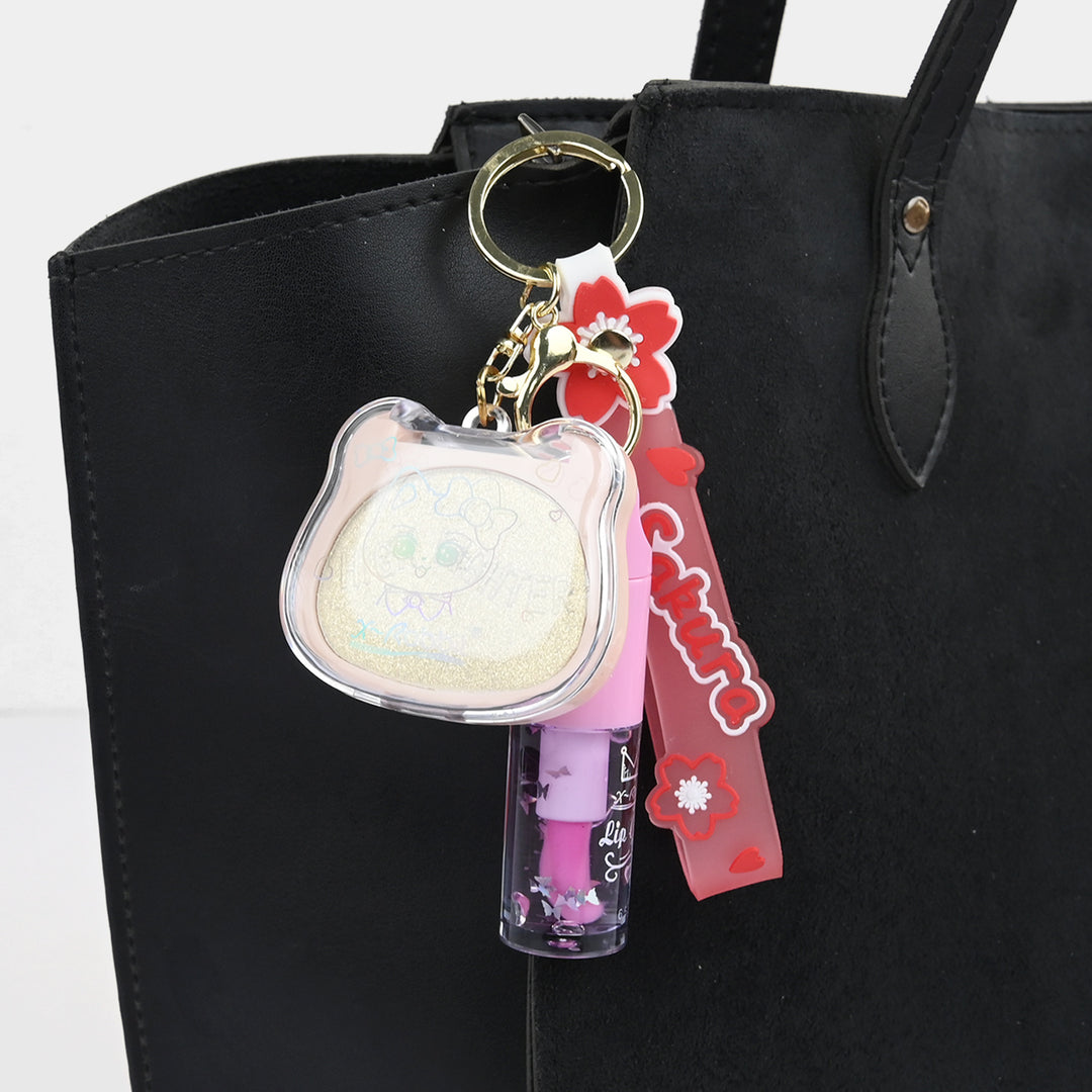 Highlighter Lip Gloss Keychain