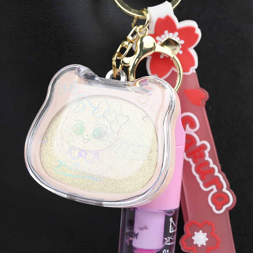 Highlighter Lip Gloss Keychain