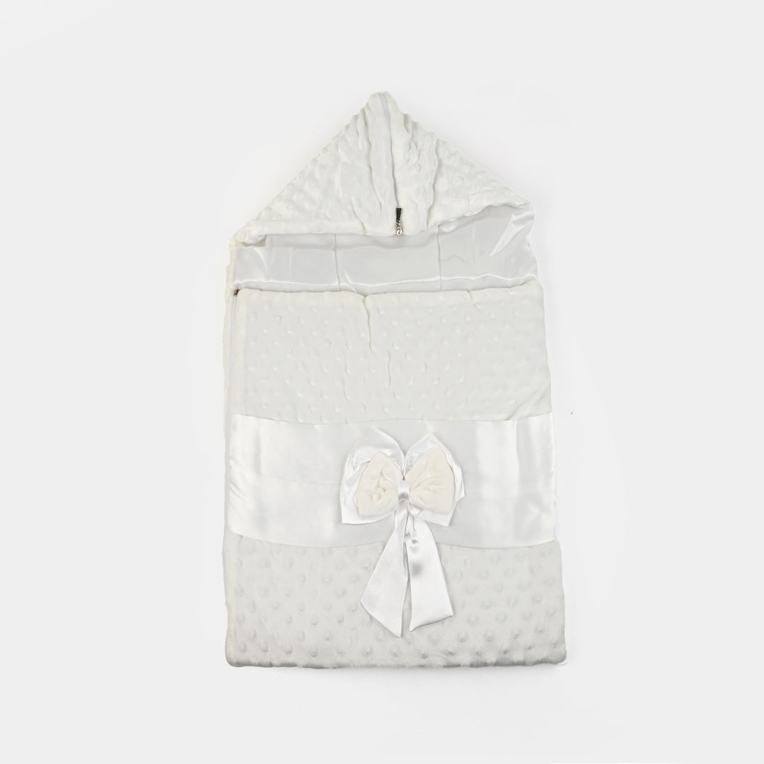 Hooded Baby Carry Nest Tie Bow