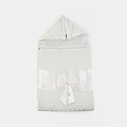 Hooded Baby Carry Nest Tie Bow