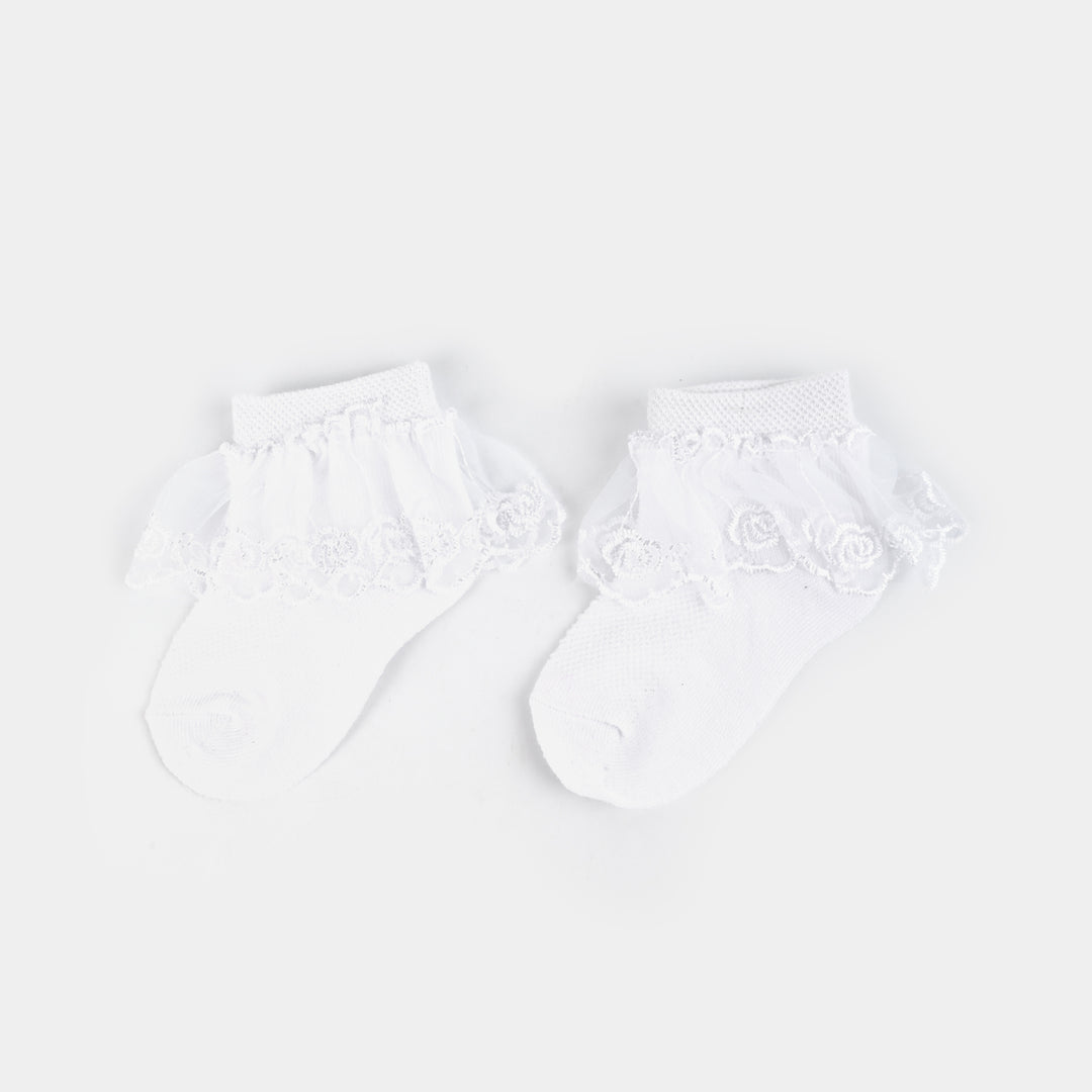 White Frill Socks 9M+