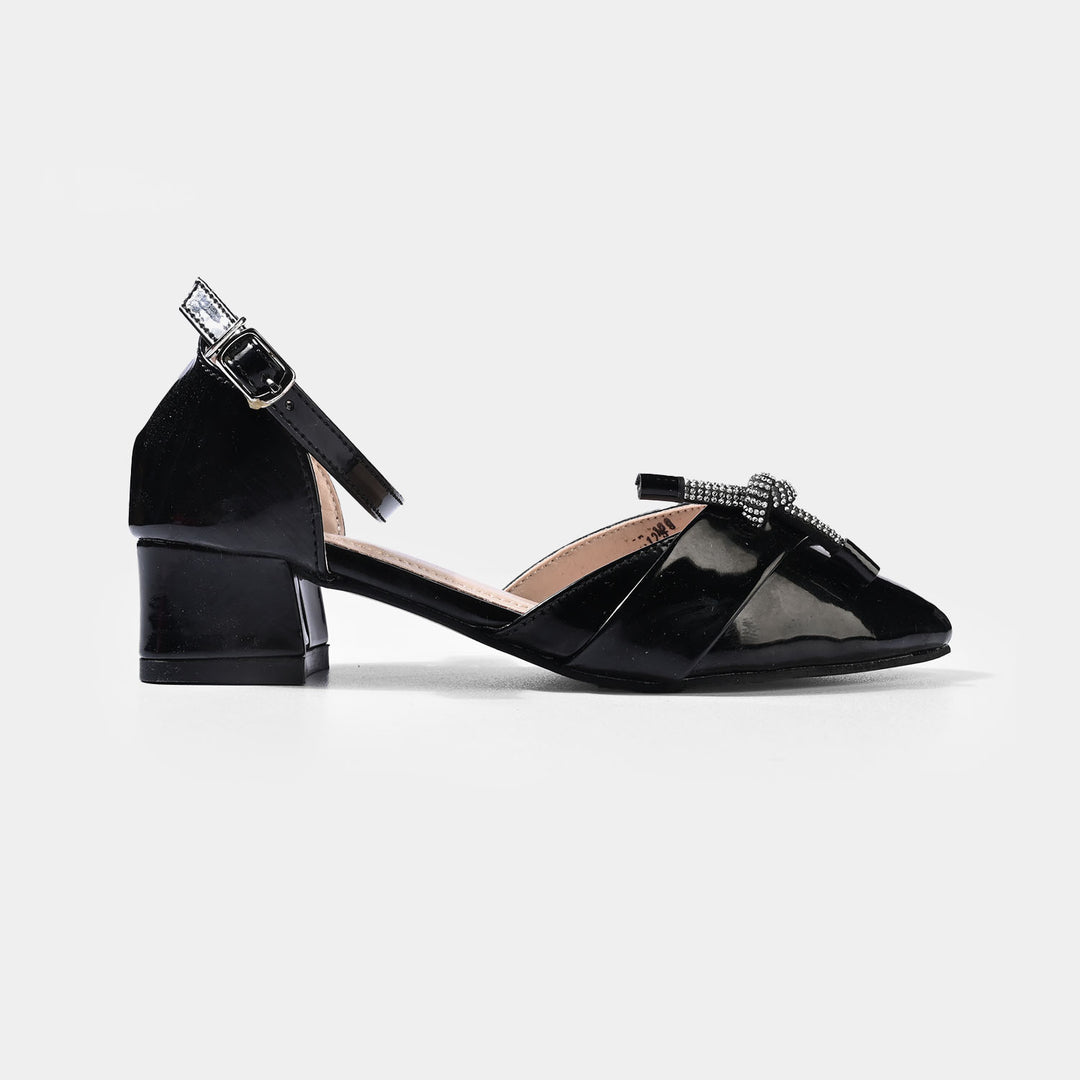 Girls Pumps Heels ZP-129-BLACK
