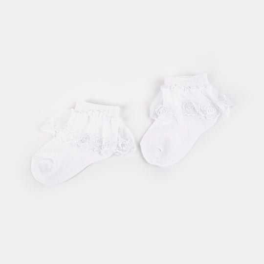 White Frill Socks 9M+