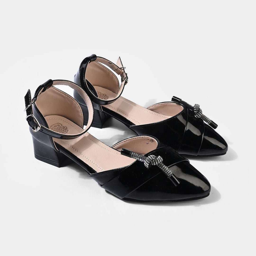 Girls Pumps Heels ZP-129-BLACK