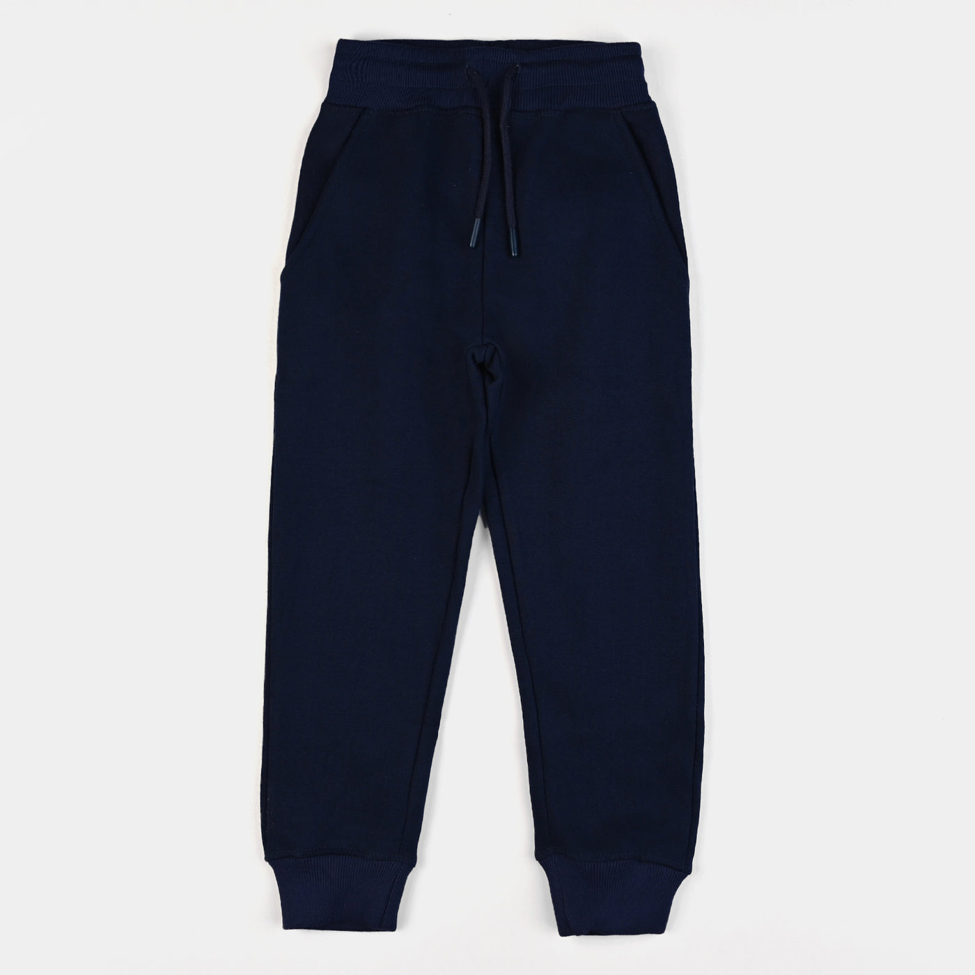 Boys Terry and Fleece Pajama Basic -NAVY