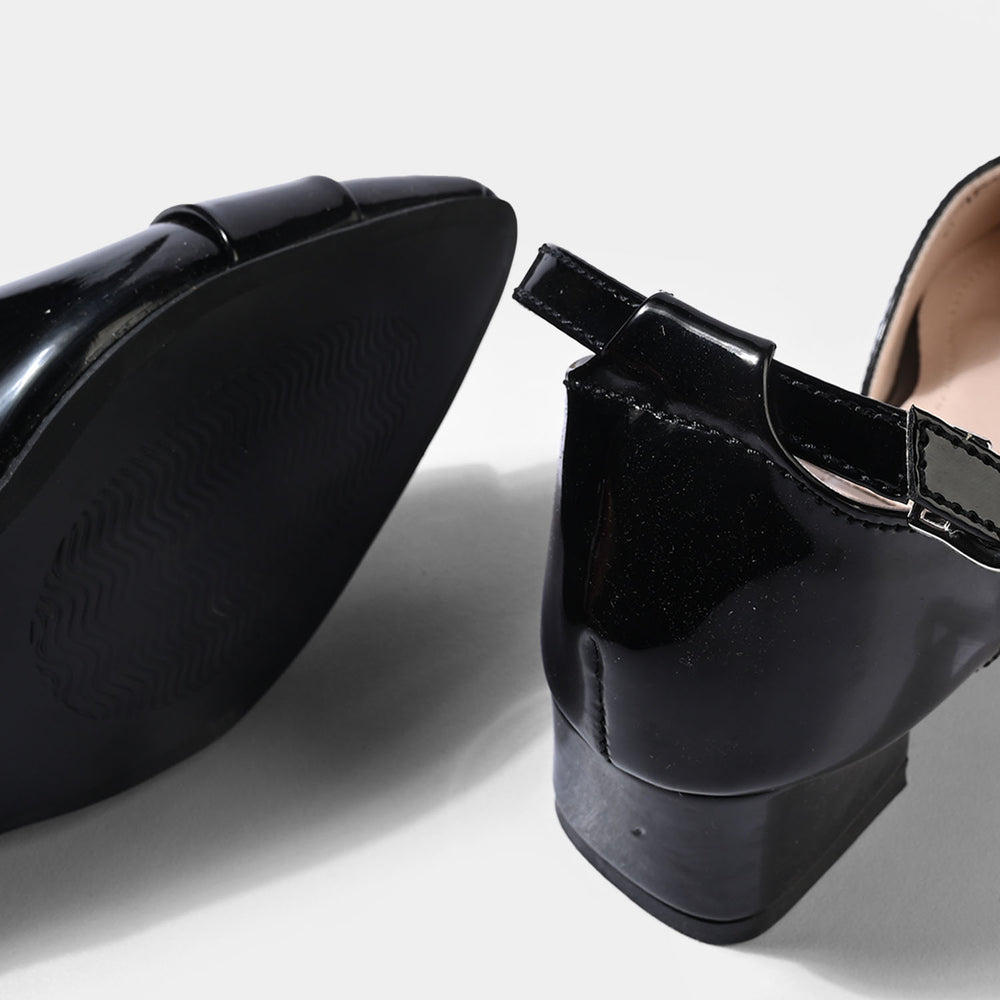 Girls Pumps Heels ZP-129-BLACK