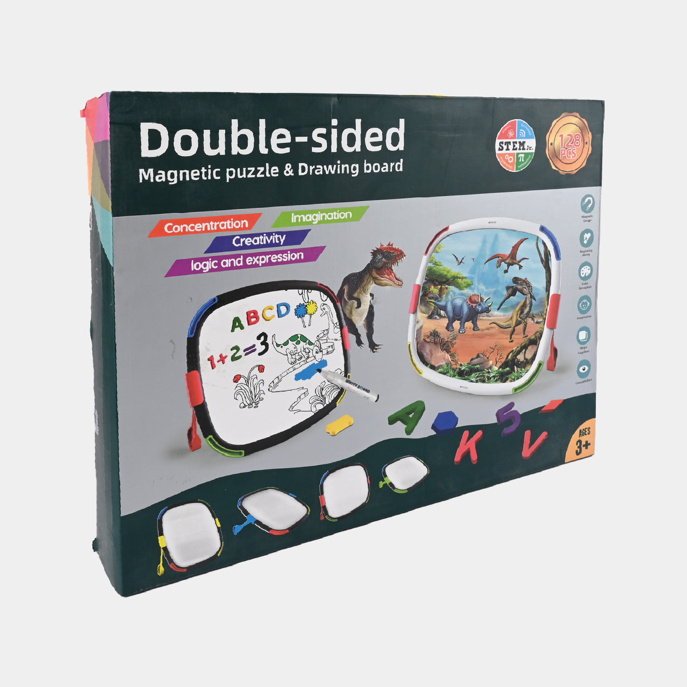 Double Sided Magnetic Puzzle & Drawing Board