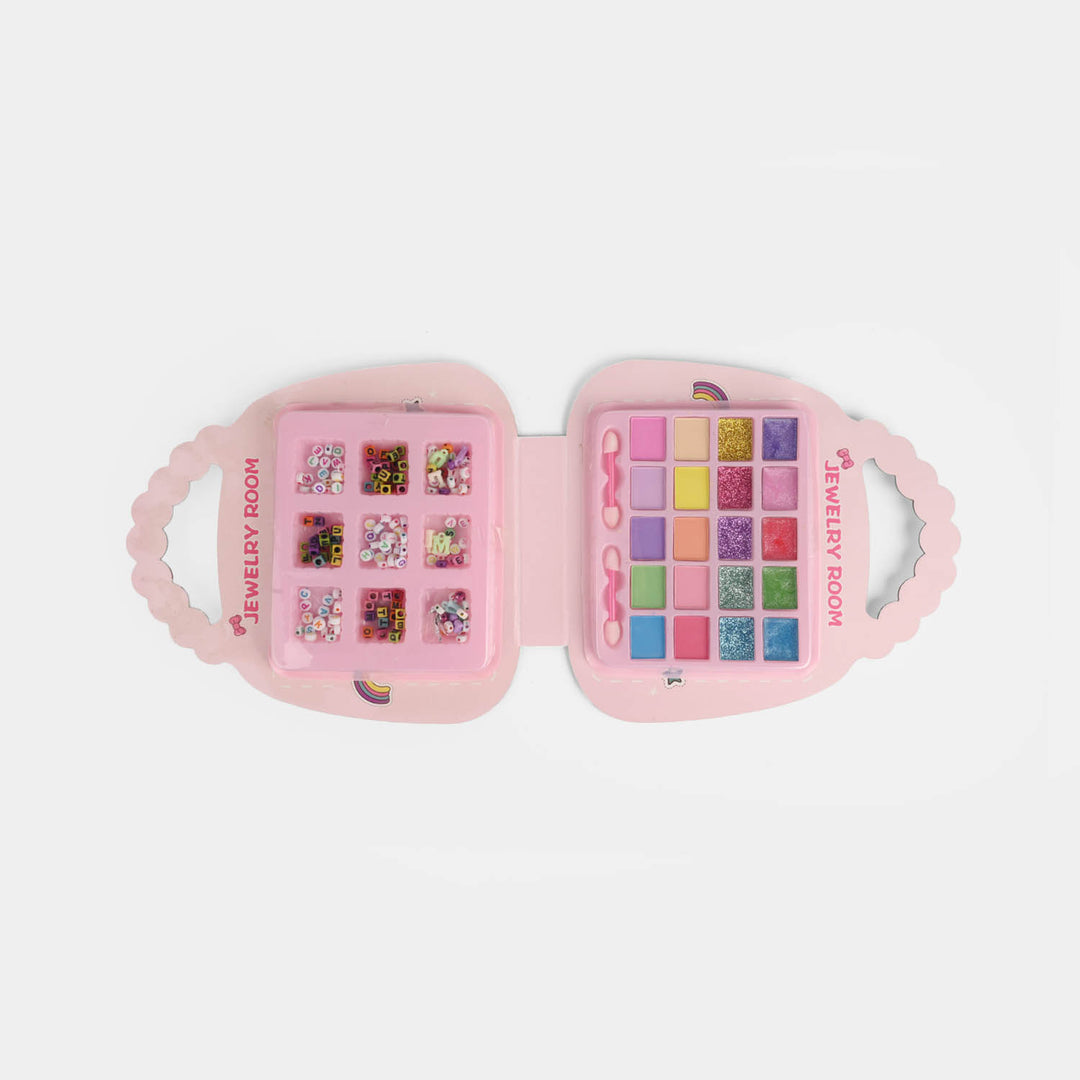 2-in-1 Handbag DIY Jewelry &amp; Makeup Studio Set