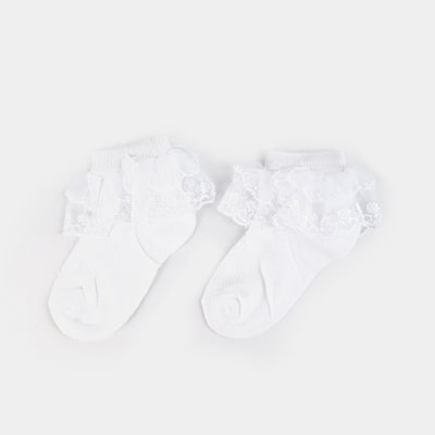 White Frill Socks 18M+