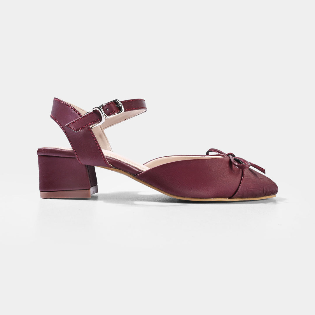 Girls Pumps Heels ZP-128-MAROON
