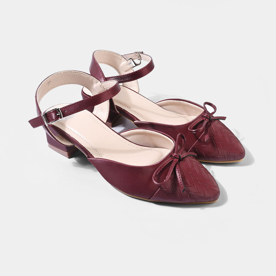 Girls Pumps Heels ZP-128-MAROON