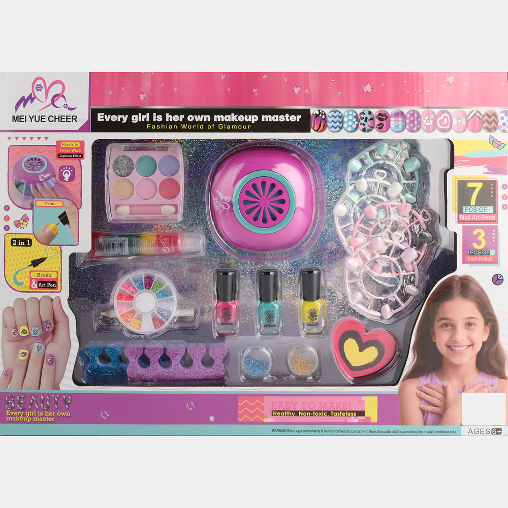 Kids Nail Dryer & Makeup Set