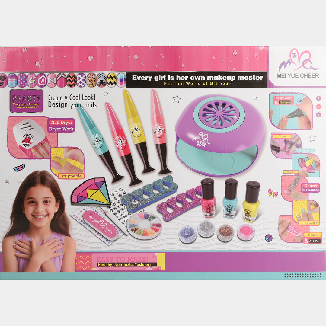 Kids Nail Dryer & Makeup Set