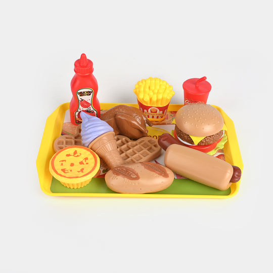 Miniature Fast Food Play Set for Kids