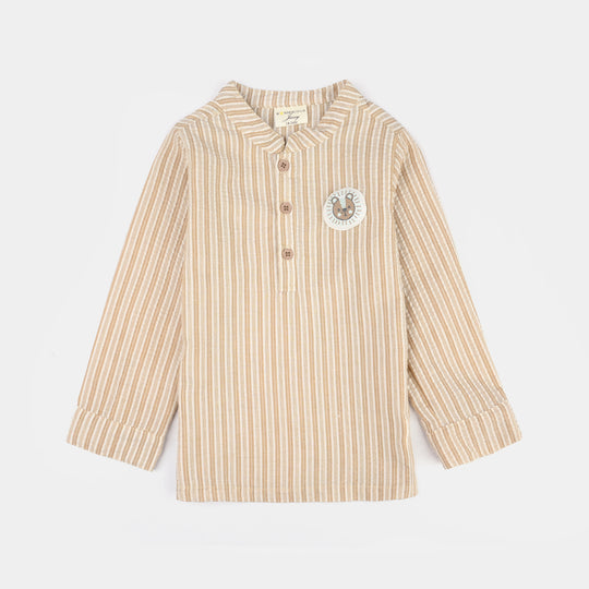 Infant Boys Jersey/Terry 2Pc Suit 294-005-BROWN