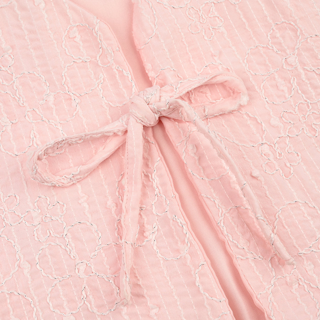 Girls Polyester Waist Coat Flamingo-Baby.Pink
