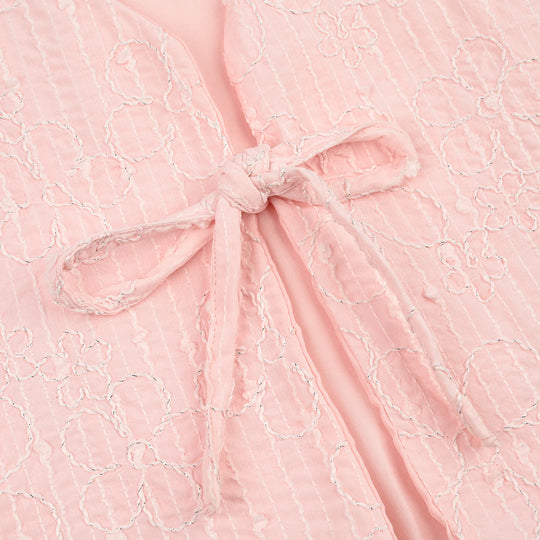 Girls Polyester Waist Coat Flamingo-Baby.Pink