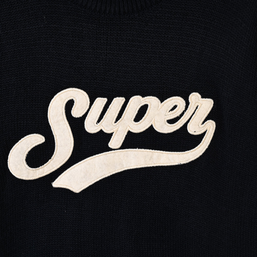 Boys Acrylic Sweater-Super-NAVY