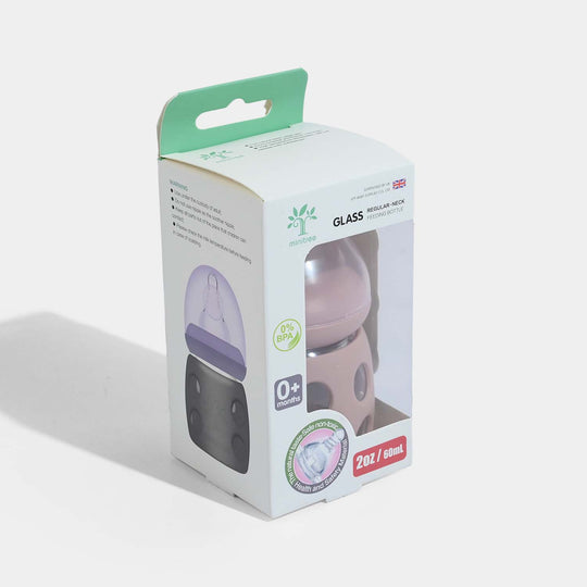 Minitree Newborn Baby Glass Feeder with Silicone Cover | 60Ml