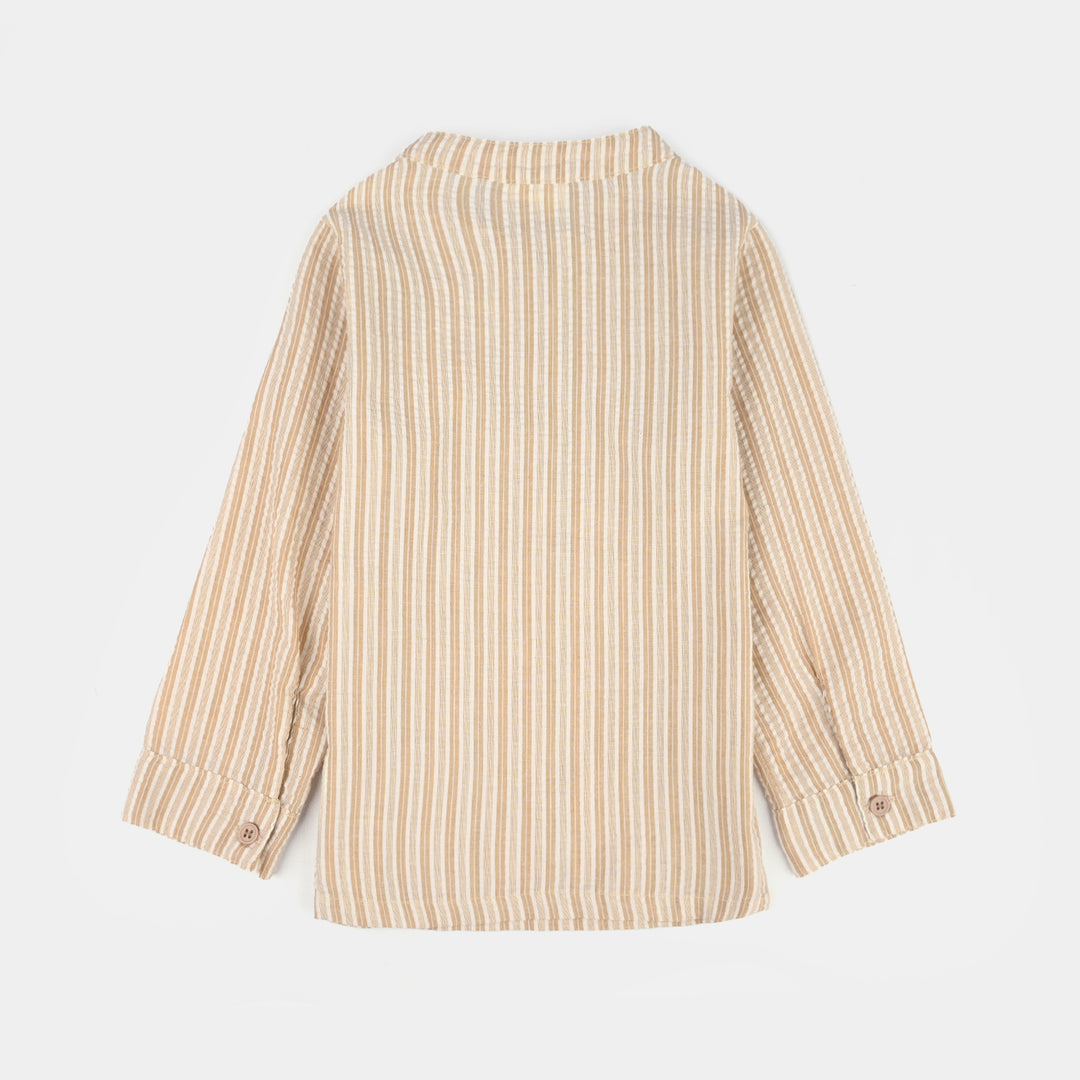 Infant Boys Jersey/Terry 2Pc Suit 294-005-BROWN