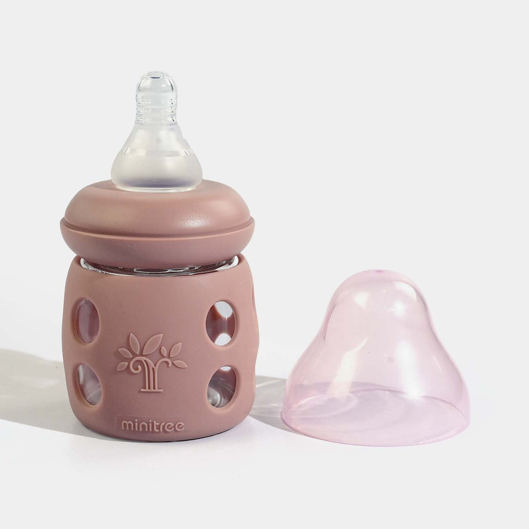 Minitree Newborn Baby Glass Feeder with Silicone Cover | 60Ml