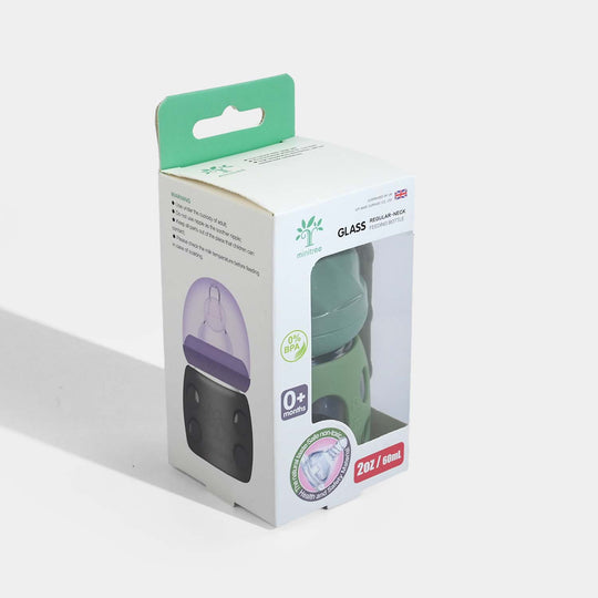 Minitree Newborn Baby Glass Feeder with Silicone Cover | 60Ml