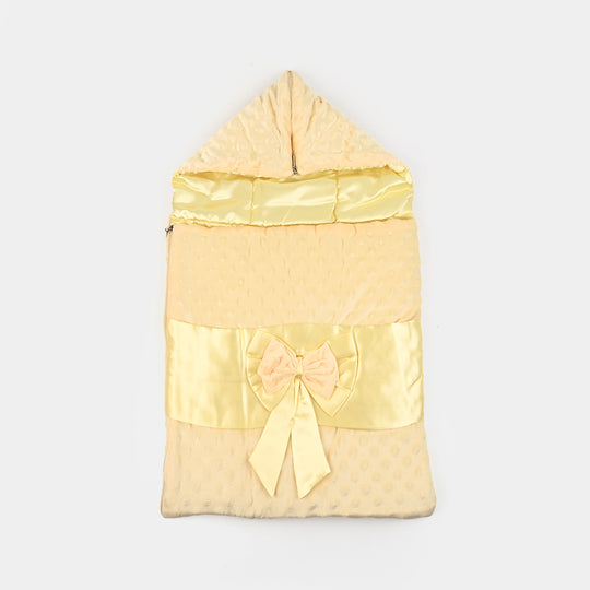 Hooded Baby Carry Nest Tie Bow