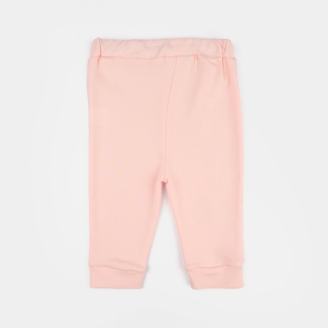 Infant Girls Jersey/Terry 2Pc Suit - Pink