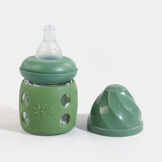 Minitree Newborn Baby Glass Feeder with Silicone Cover | 60Ml