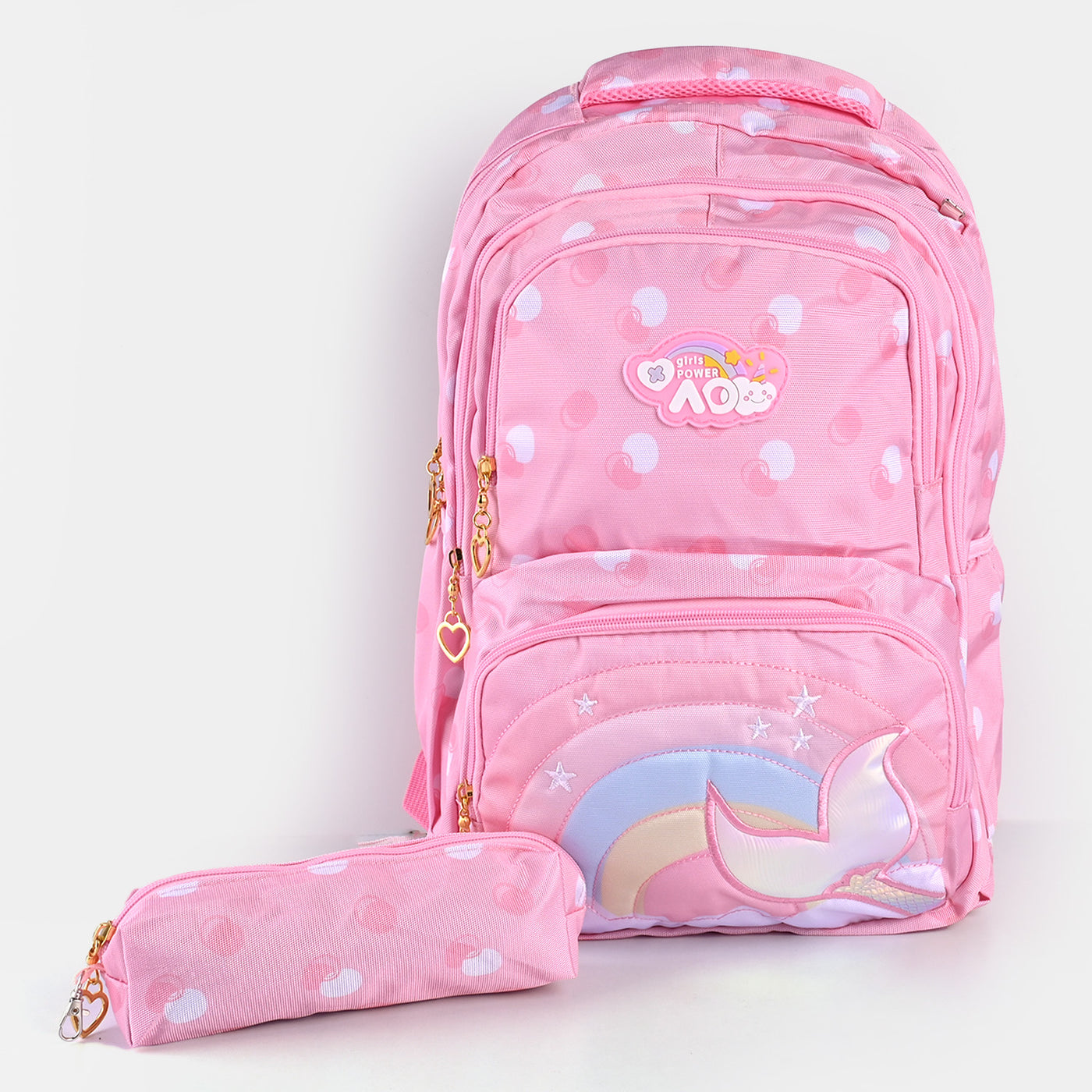 Cute Design School Bag With Pouch For Kids