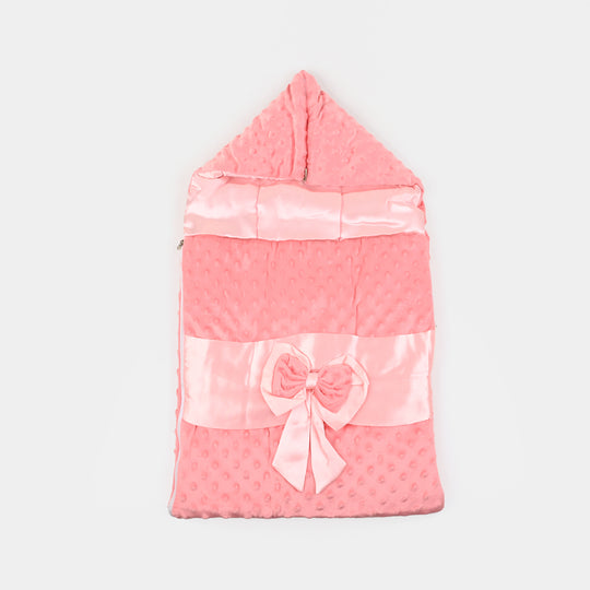 Hooded Baby Carry Nest Tie Bow