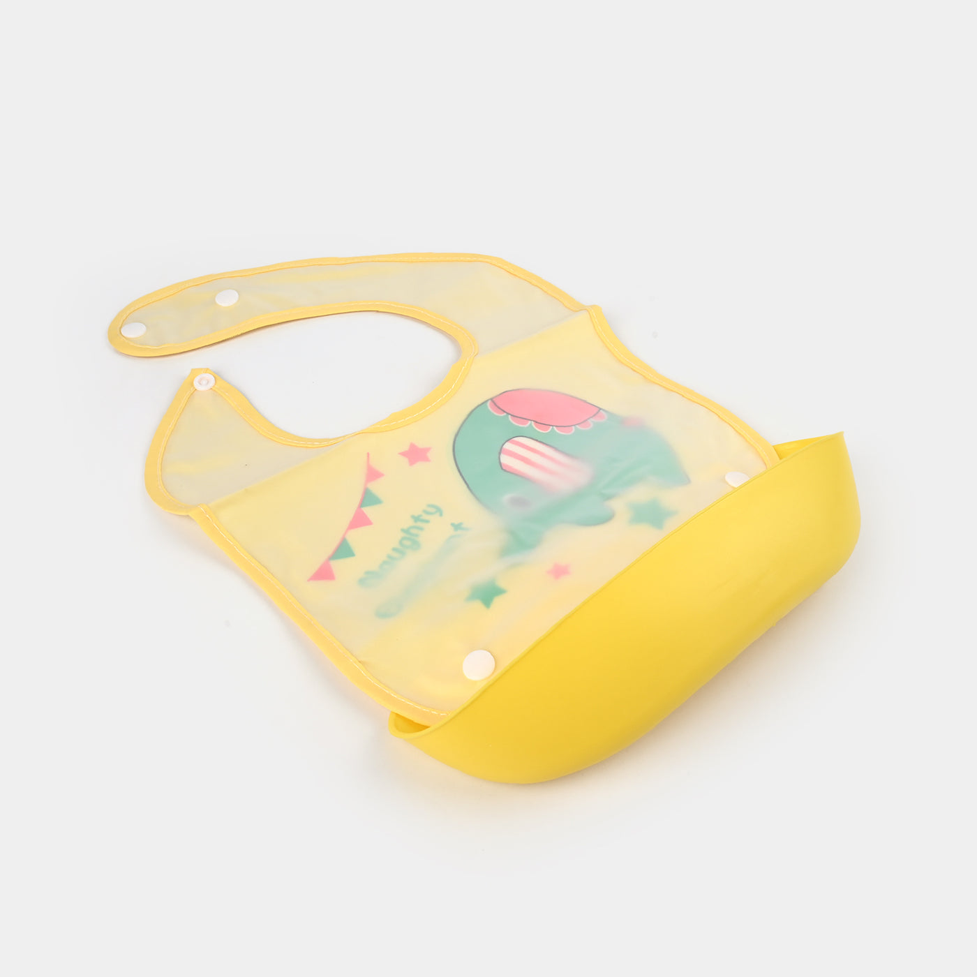 PLASTIC BIB WITH HOLDER FOR BABIES