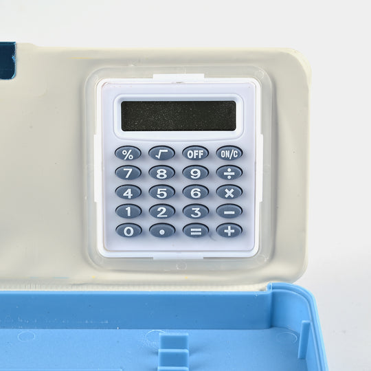 Pencil Box Magnetic Lock With Calculator For Kids