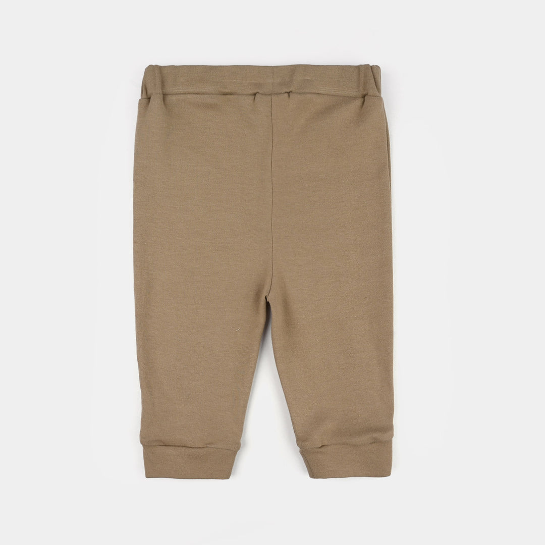 Infant Boys Jersey/Terry 2Pc Suit 287-003 E-C-BEIGE