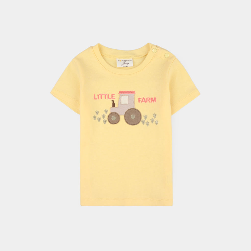 Infant Boys Jersey/Terry 2Pc Suit 287-024 E-C-Yell.White