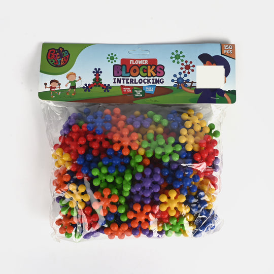 Plastic Play Puzzle Educational Interlocking Block Set | 150 Pieces