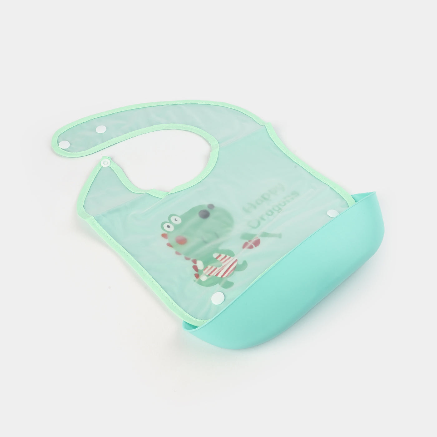 PLASTIC BIB WITH HOLDER FOR BABIES