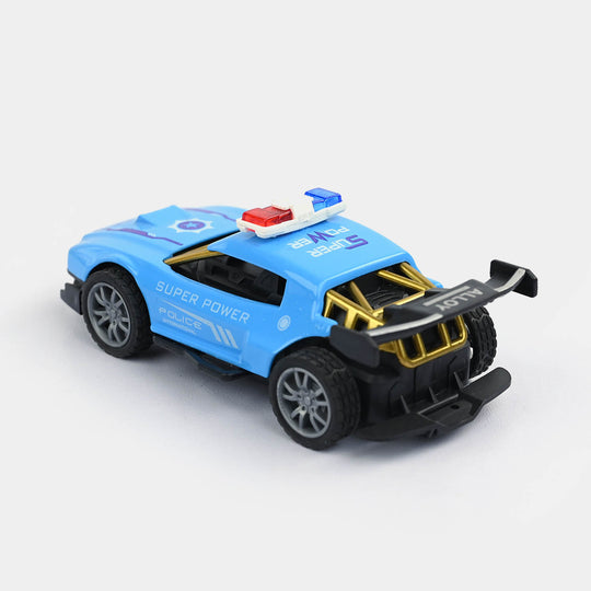 Alloy Pull-Back Racing Police Car