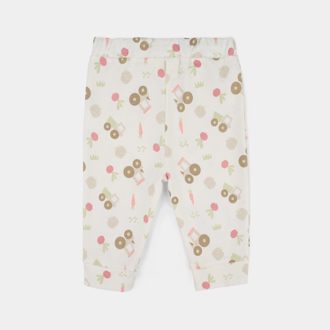 Infant Boys Jersey/Terry 2Pc Suit 287-024 E-C-Yell.White