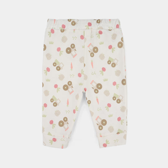 Infant Boys Jersey/Terry 2Pc Suit 287-024 E-C-Yell.White