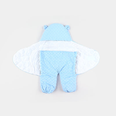 Baby Swaddle Minky Dot 0M+ Blue